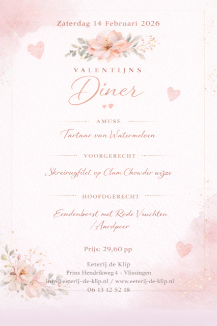 Valentijnsmenu