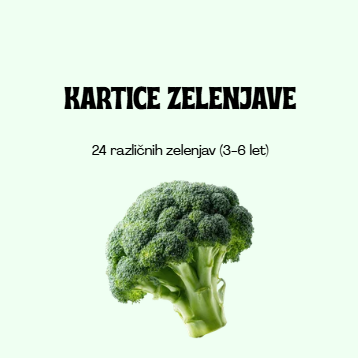 KARTICE ZELENJAVE (3-6 LET)