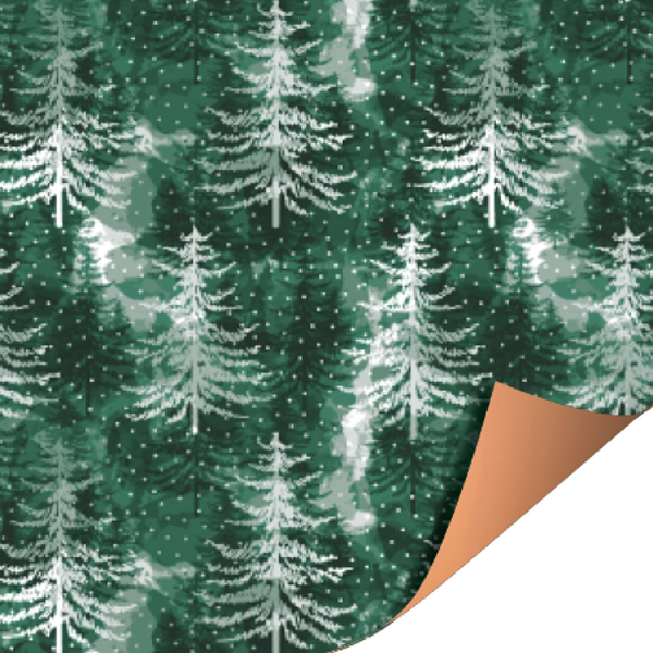 Cadeaupapier | Aquarel Tree | Green Copper