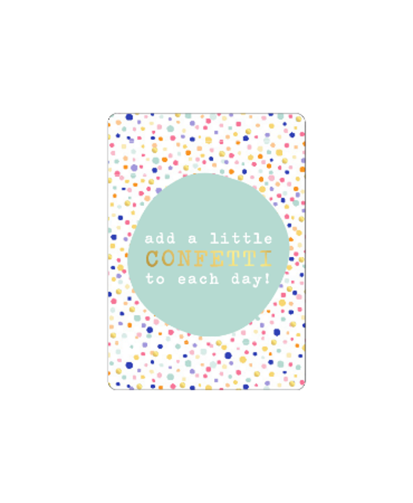 Cadeau Kaartje | Add a little confetti to each day