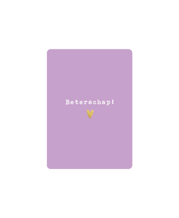 Cadeau Kaartje | Beterschap | Lilac