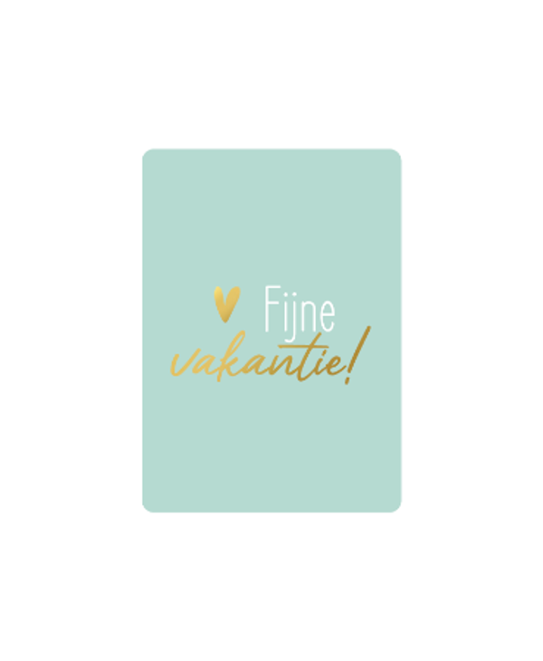 Cadeau Kaartje | Fijne vakantie