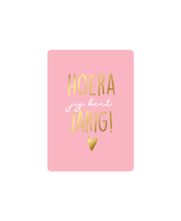 Cadeau Kaartje | Hoera jij bent jarig