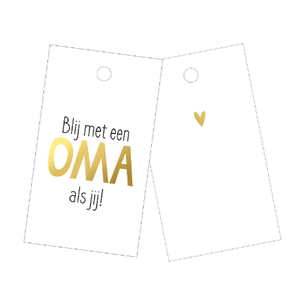 Cadeau Label | Blij met een oma als jij