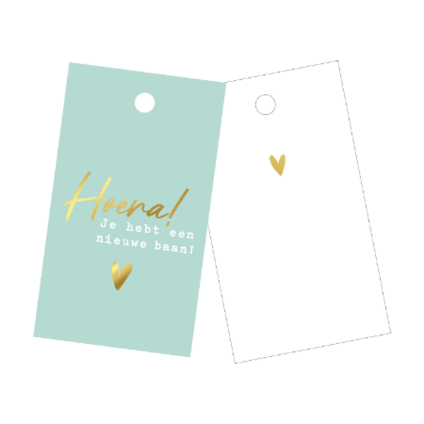 Cadeau Label | Hoera je hebt een nieuwe baan
