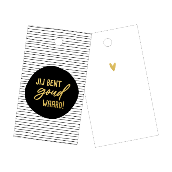 Cadeau Label | Jij bent goud waard