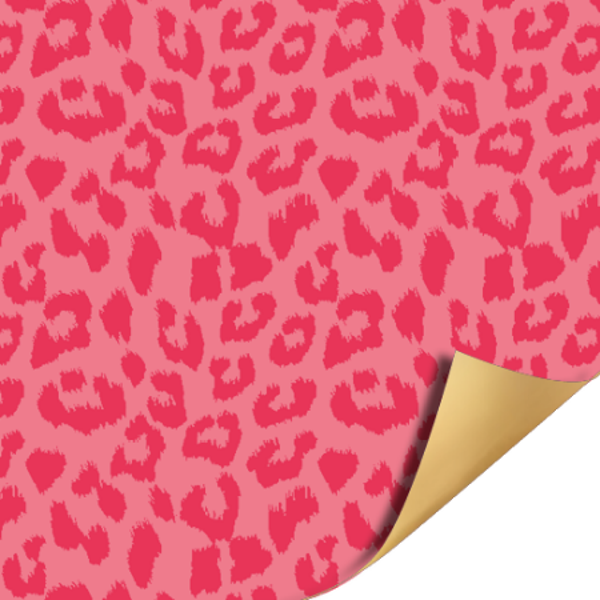 Cadeaupapier | 30 cm | Cheetah | Pink Gold