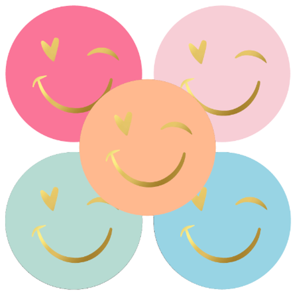 Sticker Set | 50 mm | Smiley