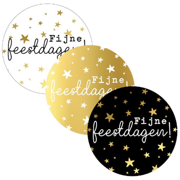 Sticker Set | 50 mm | Fijne feestdagen