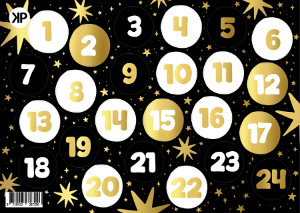 Stickervel | Advent kalender | Luxe