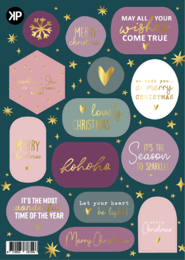 Stickervel | Christmas | Blush Mauve