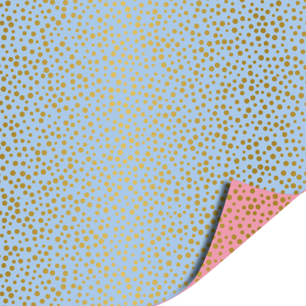 Cadeaupapier | 30 cm | Luxury Dots | Blue Pink