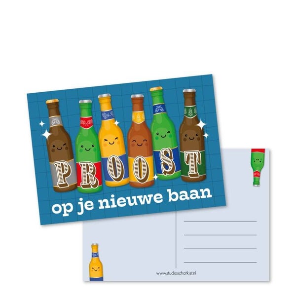 Ansichtkaart | PROOST op je nieuwe baan