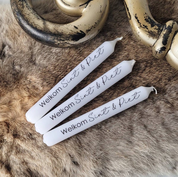 Tekstkaars | Welkom Sint & Piet