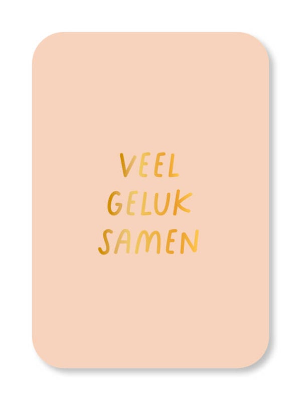 Cadeau Kaartje | Veel geluk samen