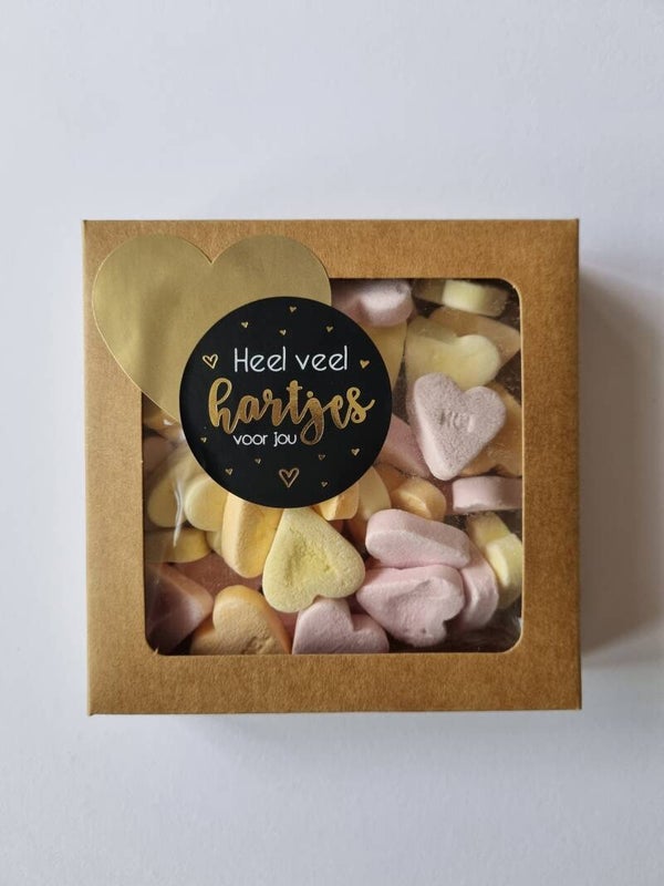Doosje | Heel veel hartjes voor jou | Vruchtenhartjes