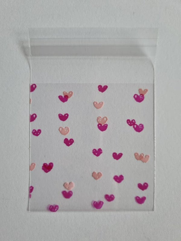 Cellofaan Zakje | Hearts | Medium