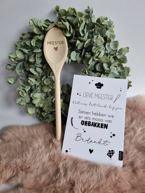 Bakmix kaart & Pollepel | Meester