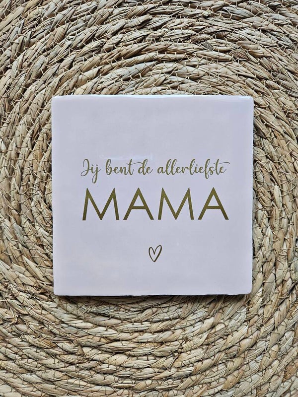 Tegeltje | Jij bent de allerliefste mama | Pink