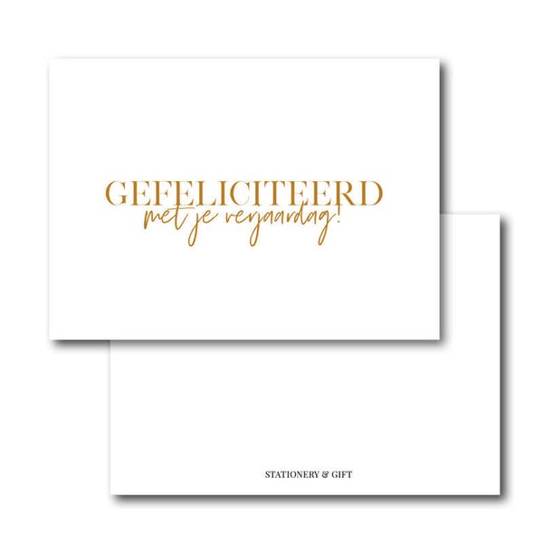 Cadeau Kaartje | Gefeliciteerd met je verjaardag