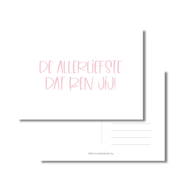 Ansichtkaart | De allerliefste dat ben jij
