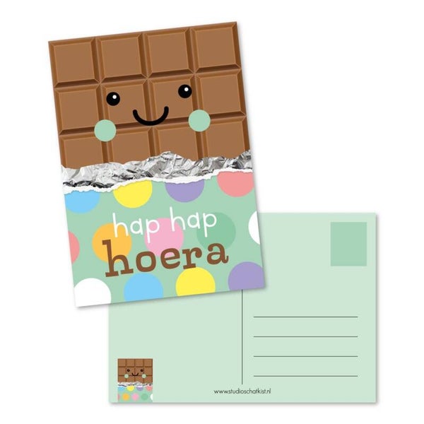 Ansichtkaart | Hap hap hoera