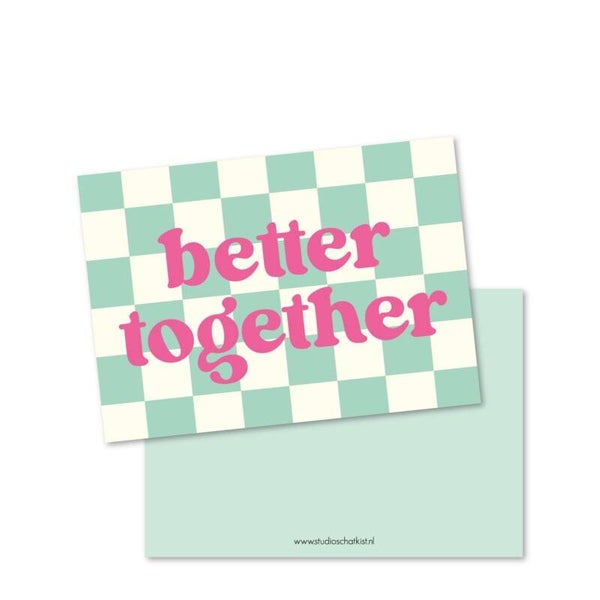 Ansichtkaart | Blocks | Better together