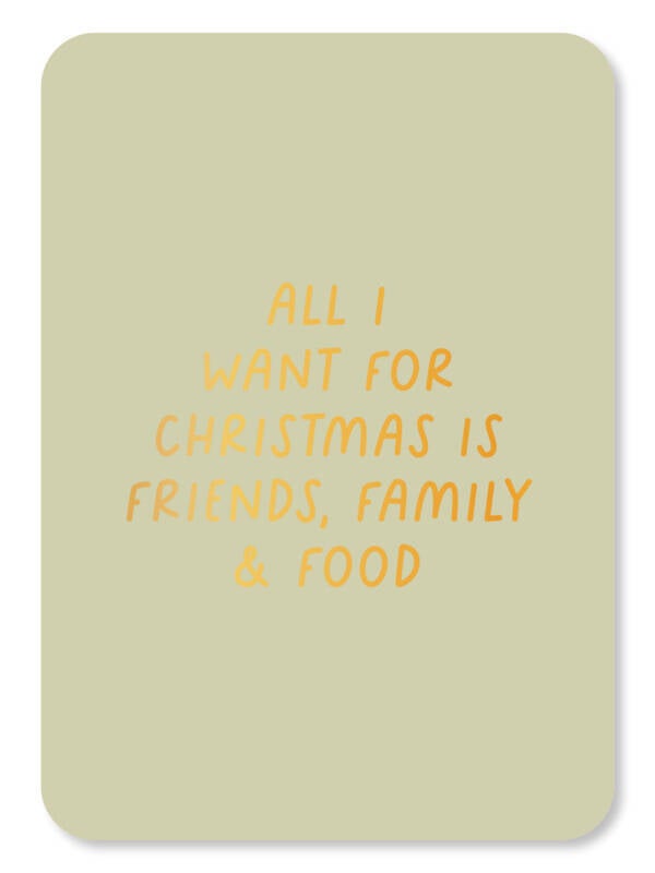 Ansichtkaart | All i want for Christmas