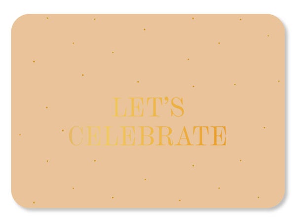 Ansichtkaart  | Let's Celebrate | Liggend