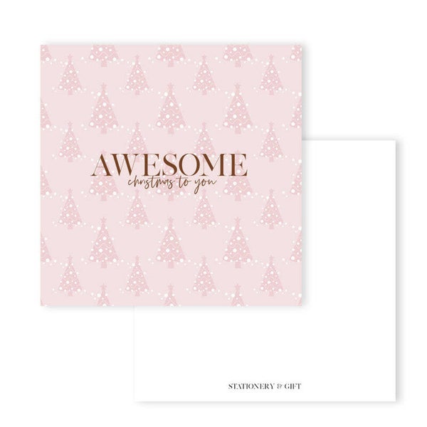 Kaart Vierkant | Awesome Christmas to you