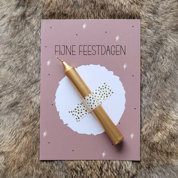 Kaart Extra | Fijne feestdagen | Pink