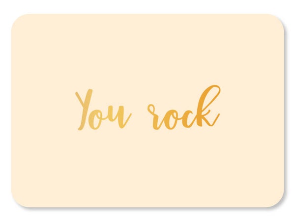 Ansichtkaart  | You rock | Liggend