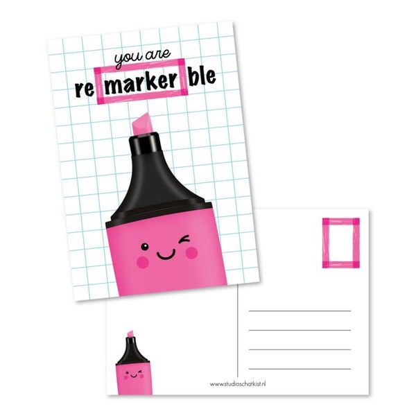 Ansichtkaart | You are reMARKERble