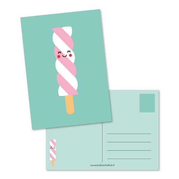 Ansichtkaart | Blanco | Twister | Mint