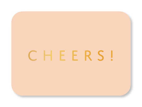 Cadeau Kaartje | Cheers! | Liggend