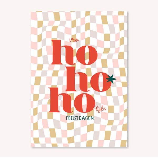 Ansichtkaart | vro Ho Ho Ho lijke feestdagen