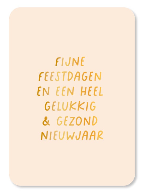 Ansichtkaart | Fijne feestdagen