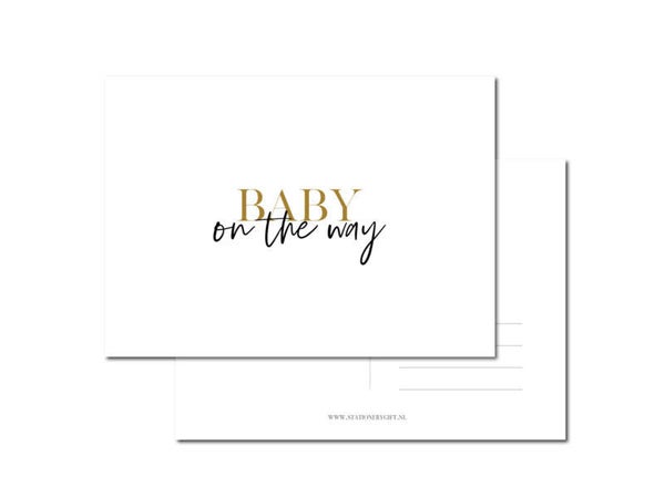 Ansichtkaart  | Baby on the way