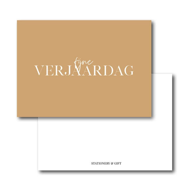 Cadeau Kaartje | Fijne verjaardag