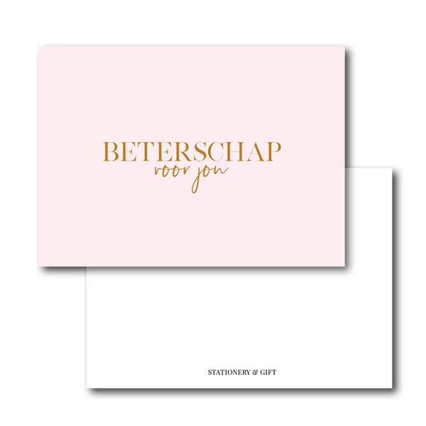 Cadeau Kaartje | Beterschap voor jou