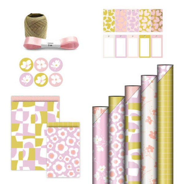 Cadeaupapier Set | Vibrant Vintage | Fresh