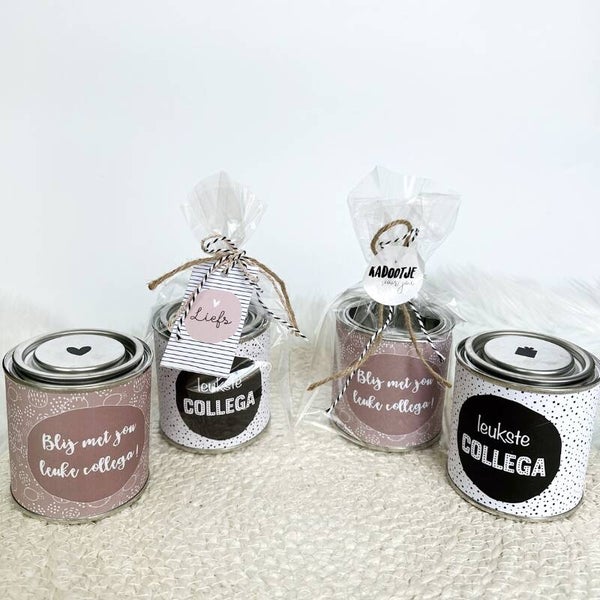 Blikje met wikkel | Leukste collega