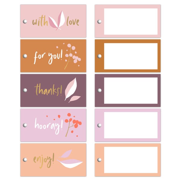 Cadeau Label Set | Autumn Beauty
