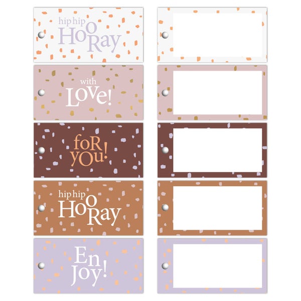 Cadeau Label Set | Minimal Dots