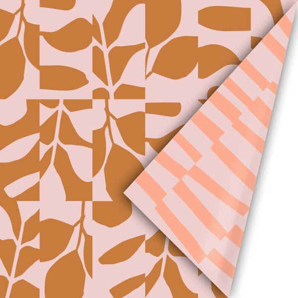 Cadeaupapier | 30 cm | Abstract Botanics | Roest