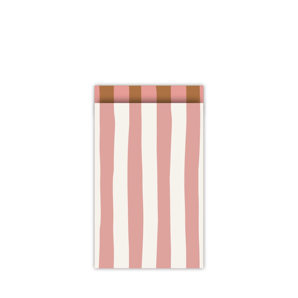 Cadeau Zakje | 12 x 19 | Lazy Stripes | White Pink