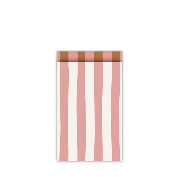 Cadeau Zakje | 12 x 19 | Lazy Stripes | White Pink