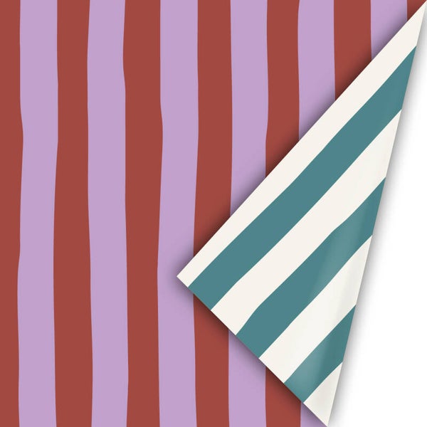 Cadeaupapier | 30 cm | Lazy Stripes | Colorful