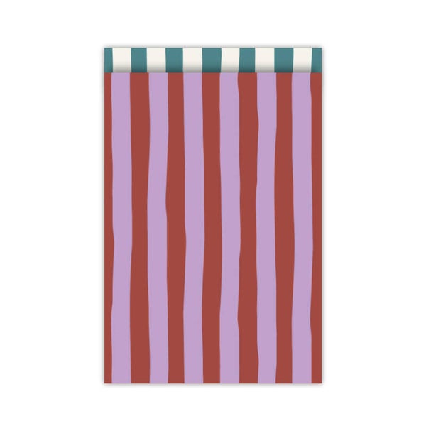 Cadeau Zakje | 17 x 25 | Lazy Stripes | Lilac