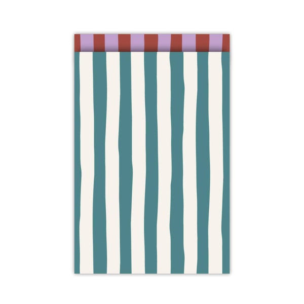 Cadeau Zakje | 17 x 25 | Lazy Stripes | Petrol